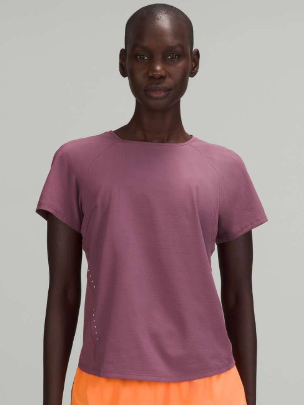 Lululemon Lightweight Stretch Run Short Sleeve Shirt Vintage Plum